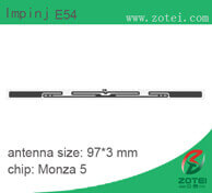 UHF RFID tag:Impinj E53